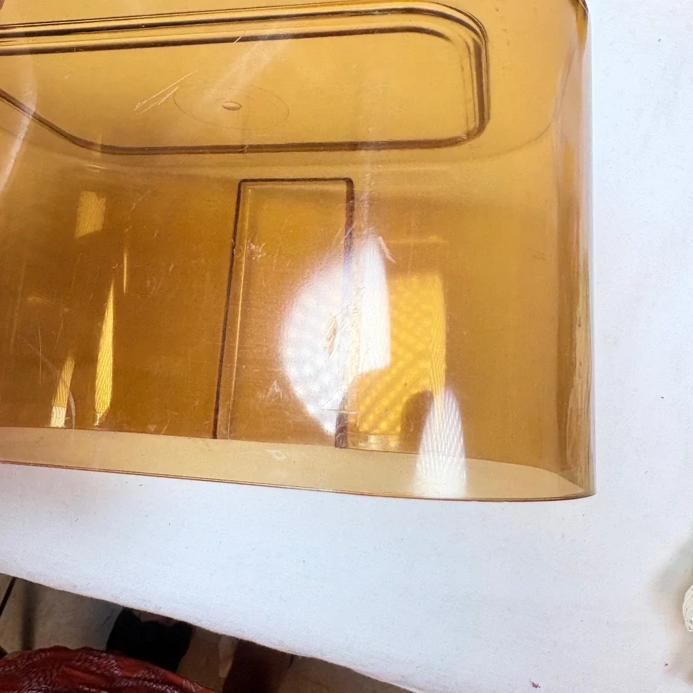 Terraillon Export 4000 Kitchen Scale Vintage Yellow Amber MCM Made in France